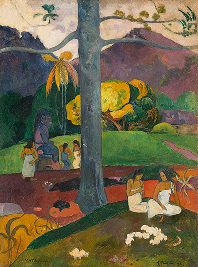 Mata Mua (In Olden Times) by Paul Gauguin